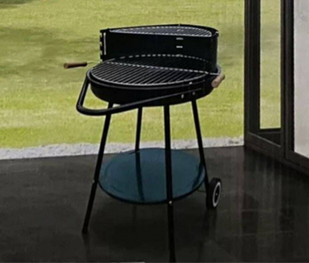 Tarrington House Deluxe két kerekes acél króm új grillsütő. (Mag
