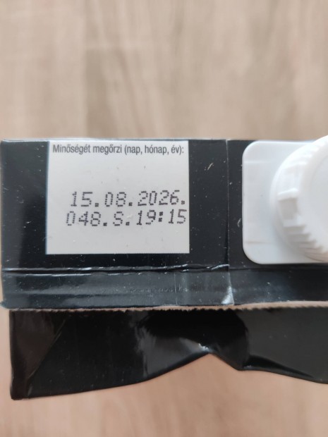 Tart�s tej d�tum a k�pen 