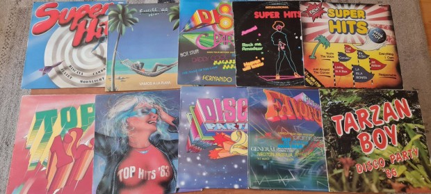 Tarzan Boy, Disco Party, Top Hits, Super Hits vlogats LP,