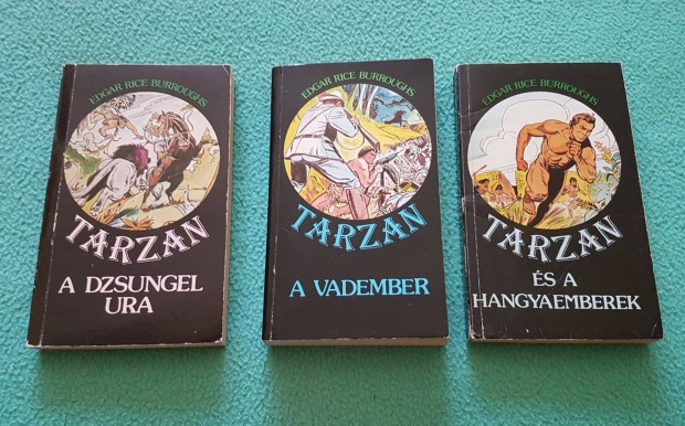 Tarzan knyvek ('A dzsungel ura', 'A Vadember', 's a hangyaemberek')