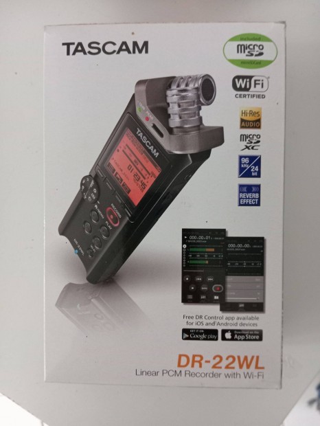 Tascam DR-22WL hordozhat felvev