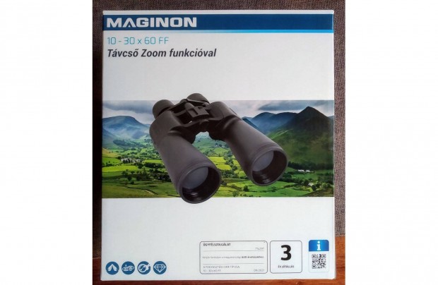 Távcső 10-30X60 Új Maginon(Bresser ) bontatlan dobozában
