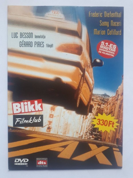 Taxi (Luc Besson filmje) paprtokos DVD (posta 255 Ft)