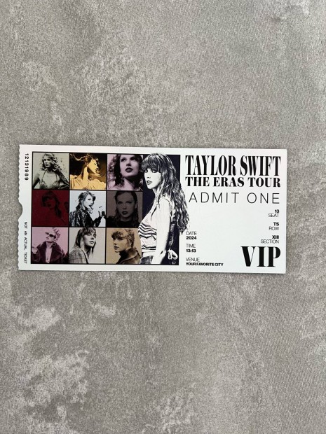 Taylor Swift Eras Tour Souvenir Ticket
