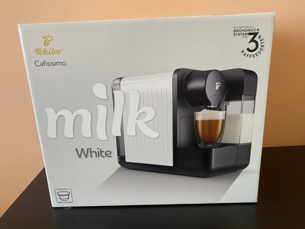 Tchibo Caffissimo milk White kapszulás kávéfőző tejhabosítóval - Új!