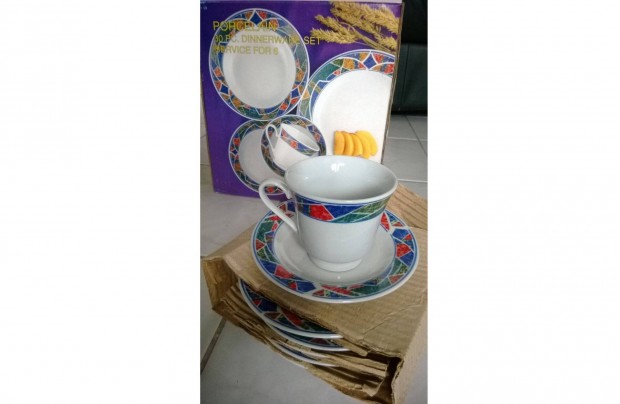 Tea kv cappuccino porceln 2 x6 szemlyes j tnyr +cssze kszlet