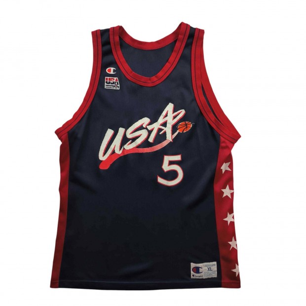 Team USA 1996 Grant Hill Champion NBA mez XL-es