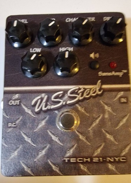 Tech 21 NYC US Steel Distortion Sansamp gitár effekt, torzító eladó