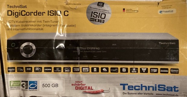 Technisat Digicorder Isio C digitális HDTV Twin kábelvevő