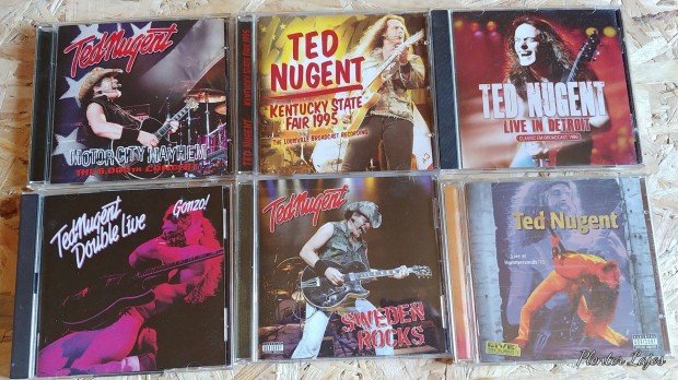 Ted Nugent koncertalbumok, cd, dvd, blu-ray lemezen