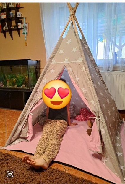 Teepee csillagos indin stor