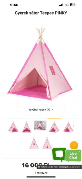 Teepee pinky kinti-benti indin stor