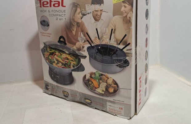 Tefal Wok Fondue WK302013, elektromos wok, új