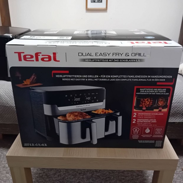 Tefal dual easy fry&grill air fryer, forrlevegs st