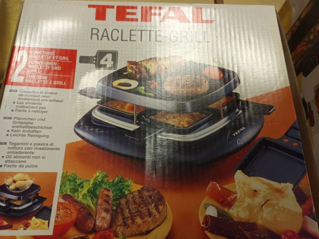 Tefal raclette grill, sajt dobozban