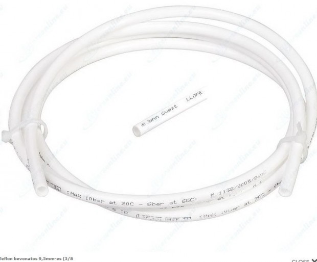 Teflon bevonatos 8 mm-es (5/16"-os) mŰanyag cső 1 méter (2455)
