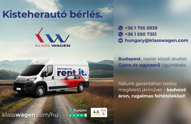Teherautó bérlés | Kisteherautó bérlés | Furgon bérlés