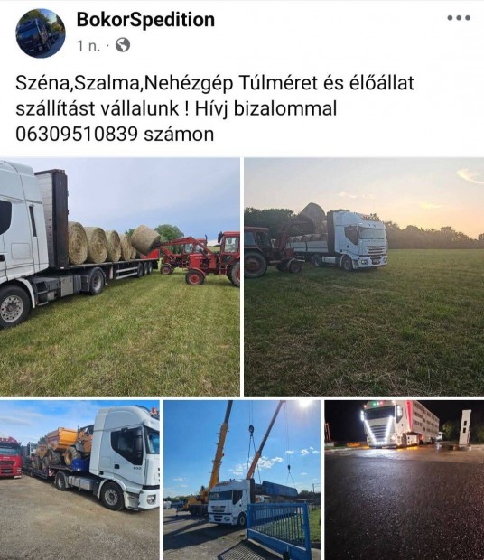 Teherfuvarozs szinte az egsz orszgban