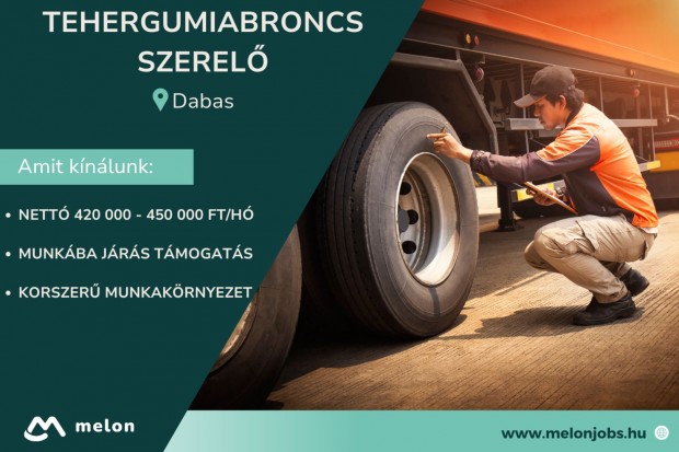 Tehergumiabroncs szerelő