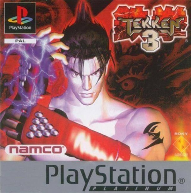 Tekken 3, Platinum Ed., Boxed eredeti Playstation 1 jtk