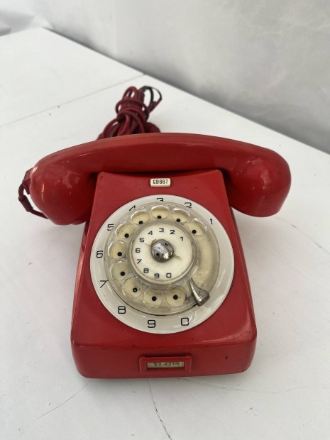 Telefon vezetkes retro Telefongyr CB667 piros