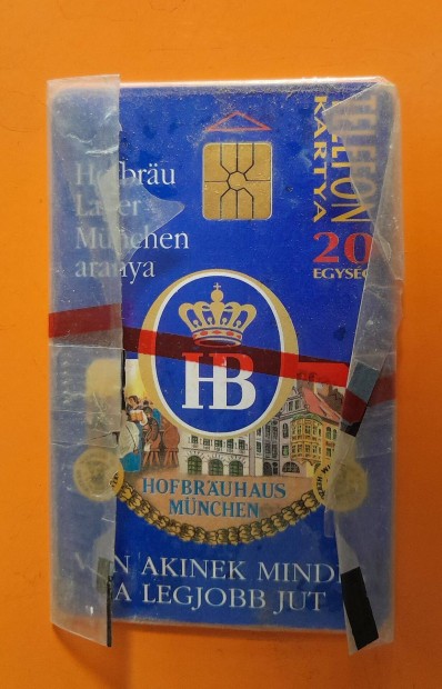 Telefonkrtya, Hofbrau, bontatlan, 1995, 4000 pldnyos