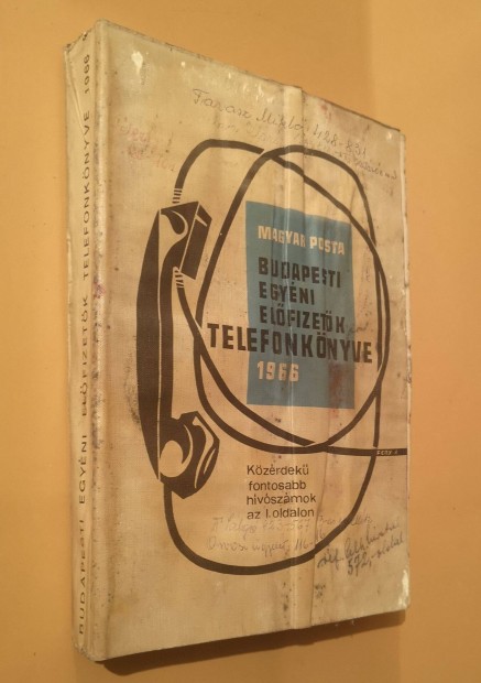 Telefonknyv Budapest 1966 - ritkasg