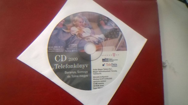 Telefonknyv CD , Baranya , Somogy , Tolna megye , 2009