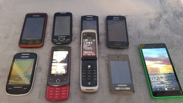 Telefonok,old mobile,samsung,lg,nokia,iphone,stb,szp llapotban!