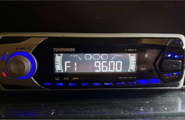 Telefunken T360X Autrdi auts fejegysg RDS MP3 USB SD AUX 4x40W