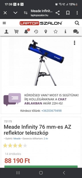 Teleszkp , tvcs elad