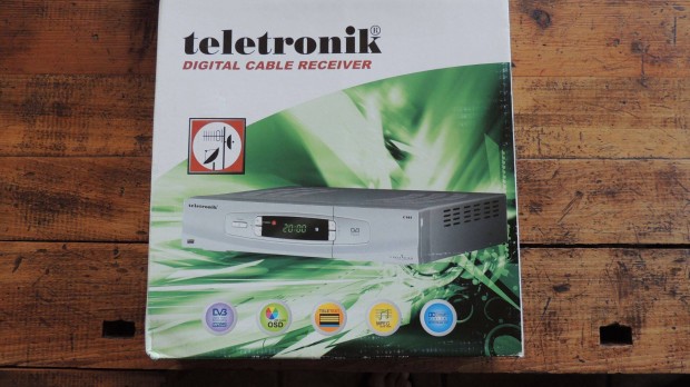 Teletronic C-101 DVB-C dekder. Analg-digitlis talakt, konverter