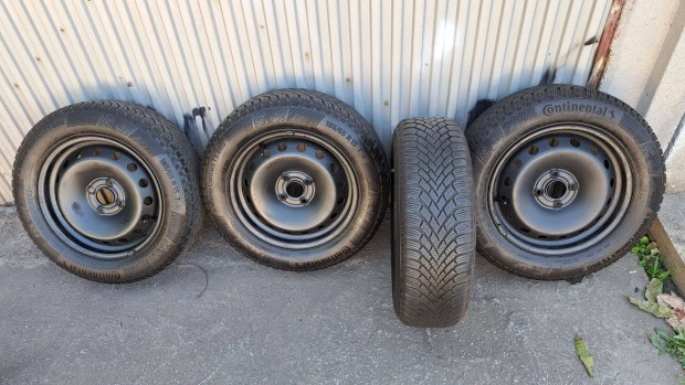 Téli kerék garnitúra : Felni: 4 x 100 / 15 - Gumi : 185/65 R 15- Cont
