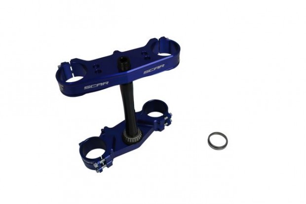 Teljes Triple Clamp Scar ACS YZ 125 kék