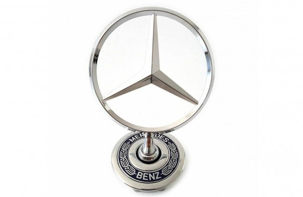 Teljesen j, Gyri Mercedes emblma, jel, csillag, motorhztetre