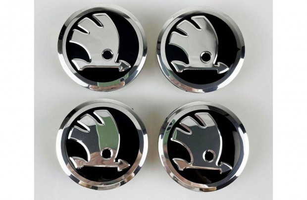 Teljesen Új, Gyári Skoda felni kupak, felni közép, porvédő kupak(56mm)