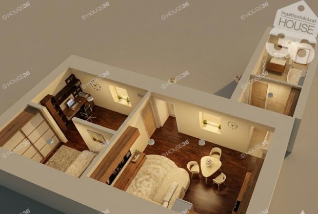 Teljesk�r�en fel�j�tott kertes h�z elad� Kecskem�ten!