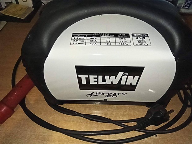Telwin 120 inverteres hegeszt takarkos hotstart arcforce antistick
