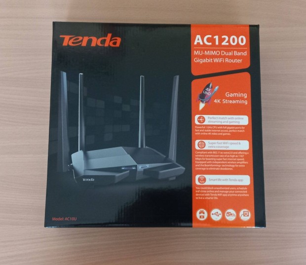Tenda AC10U AC1200 Smart Dual-Band router - USB trol megosztssal !!