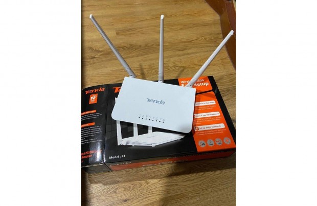 Tenda N300 profi 3 antenns Wireless Wifi Router j llapotban elad