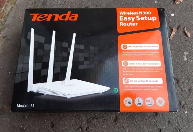 Tenda N300 router, F3 router, új