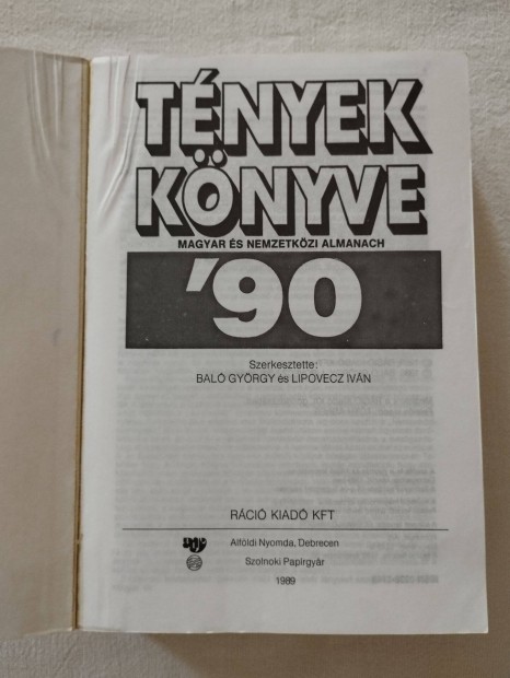 Tnyek knyve 1990