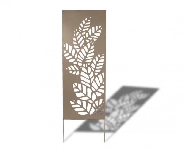 Térelválasztó. Deco Panel Athea fém elválasztó panel Levelek,barna. Sz