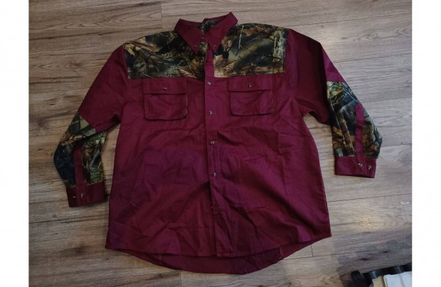 Terepmintás outdoor vadász pamut ingkabát 2XL