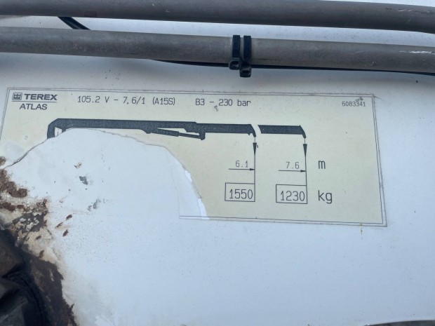 Terex / ATLAS 105.2 A építőipari daru eladó