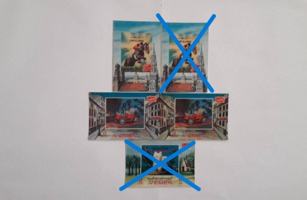 Trhats 3D blyeg postatiszta 6*9 cm aut s lovas