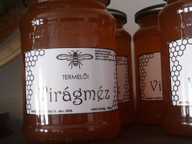 Termelői virágméz 2*1kg 6000ft óbuda