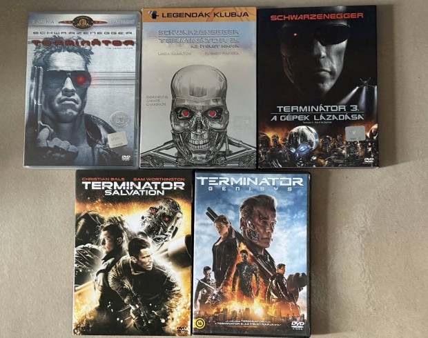 Terminator 1,2,3,4,5rsz (9lemezes) dvd