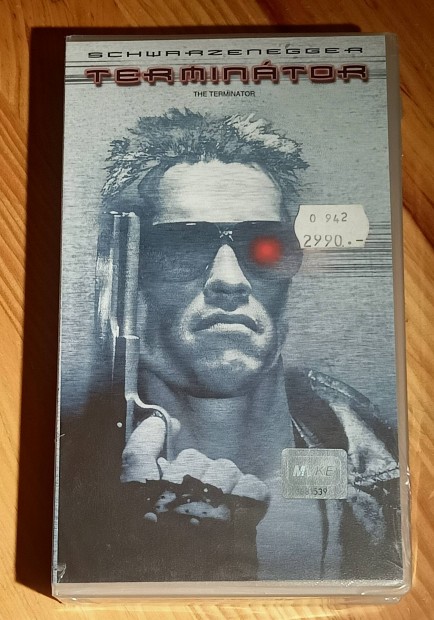 Terminátor VHS Arnold Schwarzenegger bontatlan