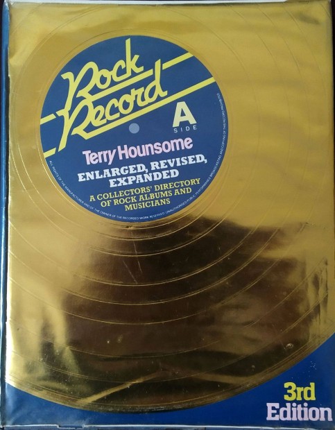 Terry Hounsome - Rock Record ( 3rd. edition, 1987 ) knyv